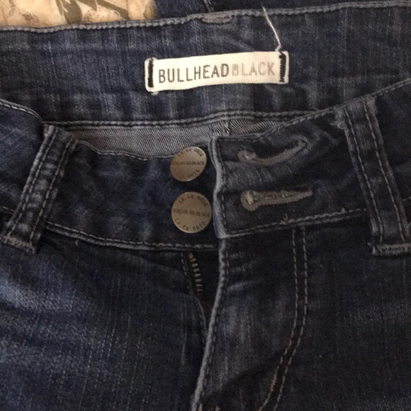 Bullhead black flare jeans size 7R - Picture 3 of 4